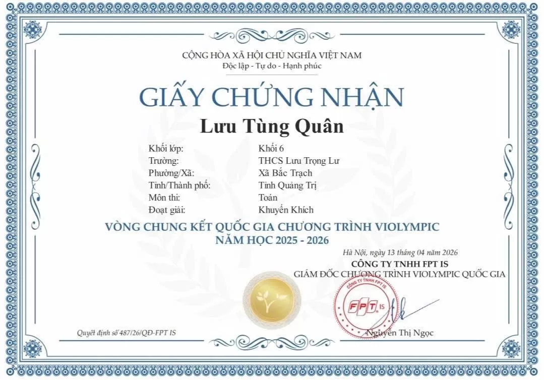 Tấm gương học tập tiêu biểu