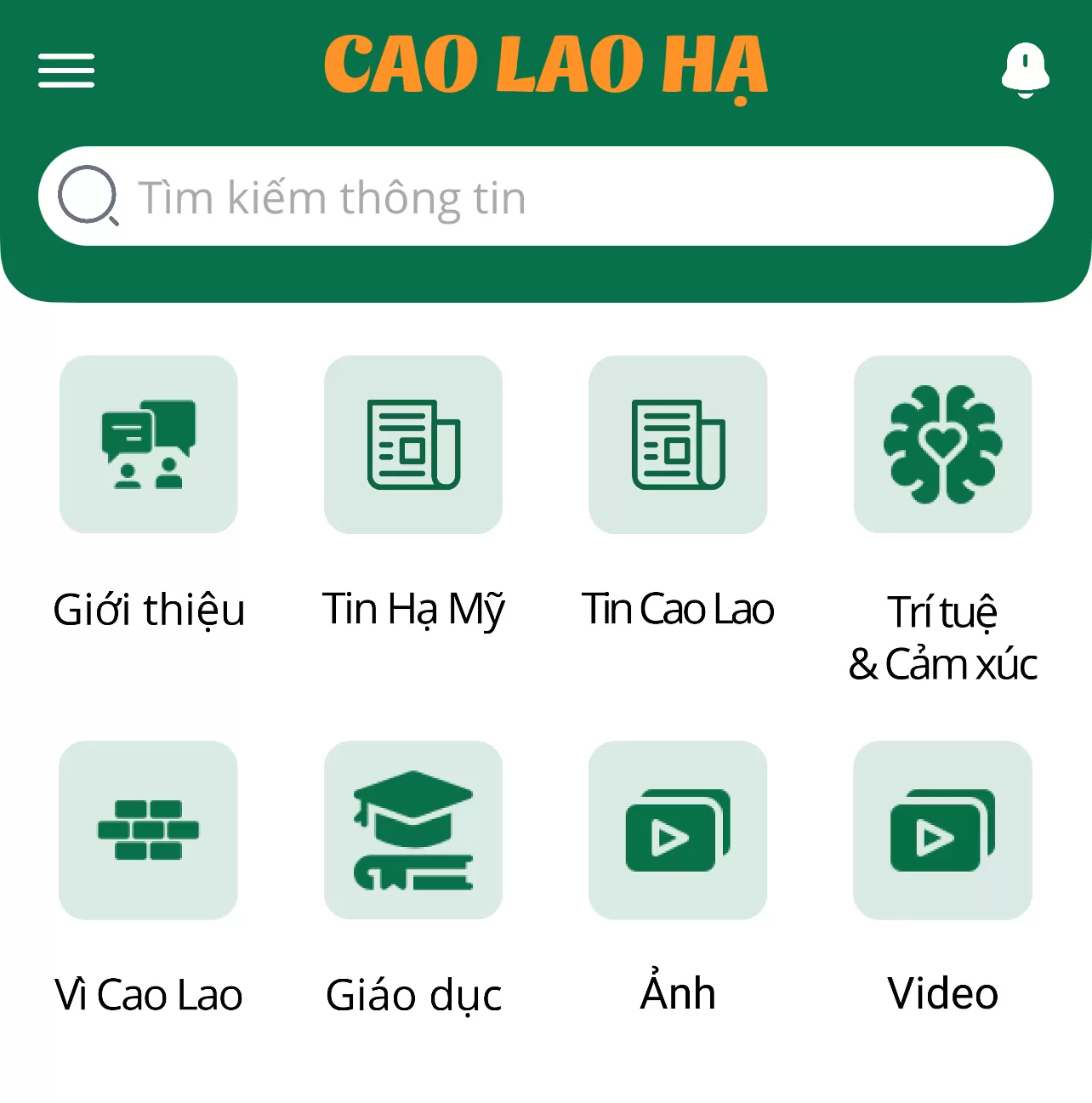 Thông báo của trang tin caolaoha.com